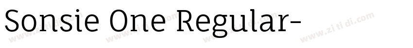 Sonsie One Regular字体转换 Sonsie One Regular字体转换